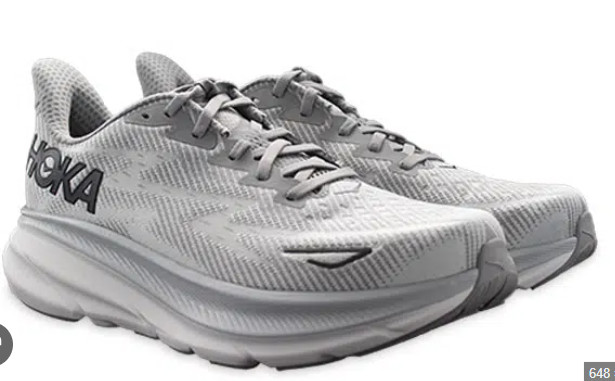 Hoka Clifton 9 Men Shoe Grey Sneaker US 10.5