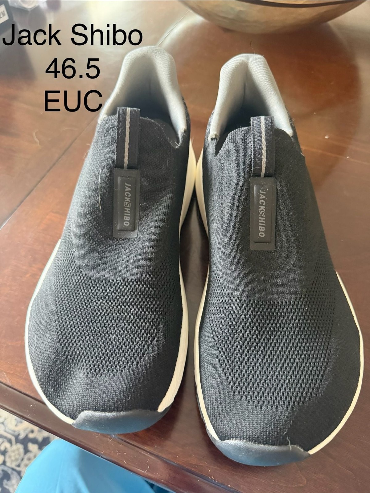 Jakshibo Men’s Orthotic Slip-On Wide Toe Walking Sneakers