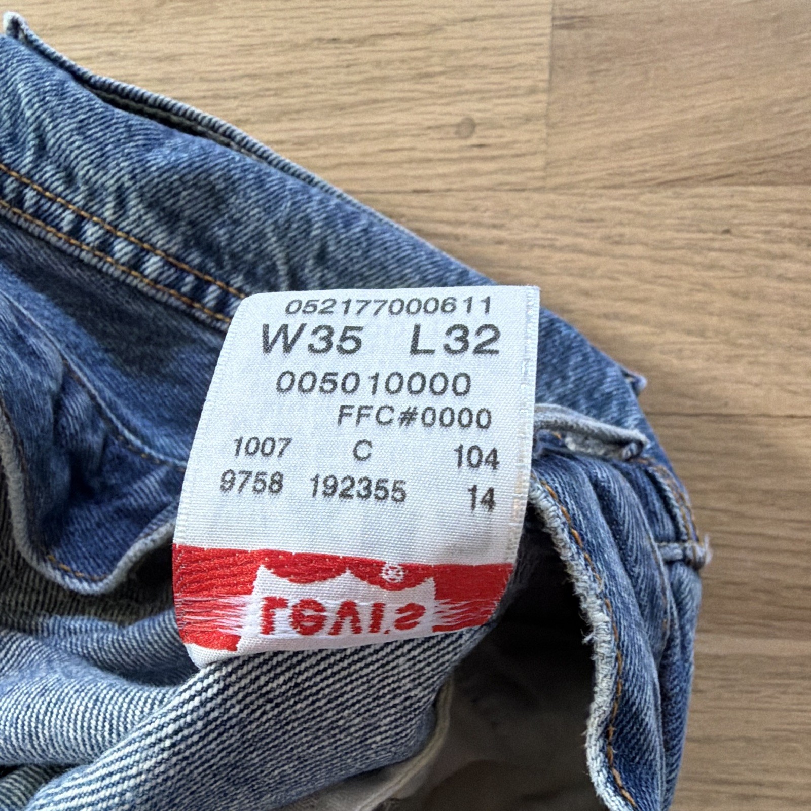 Early 2000s Levi’s Men’s Blue Denim 501XX Jeans