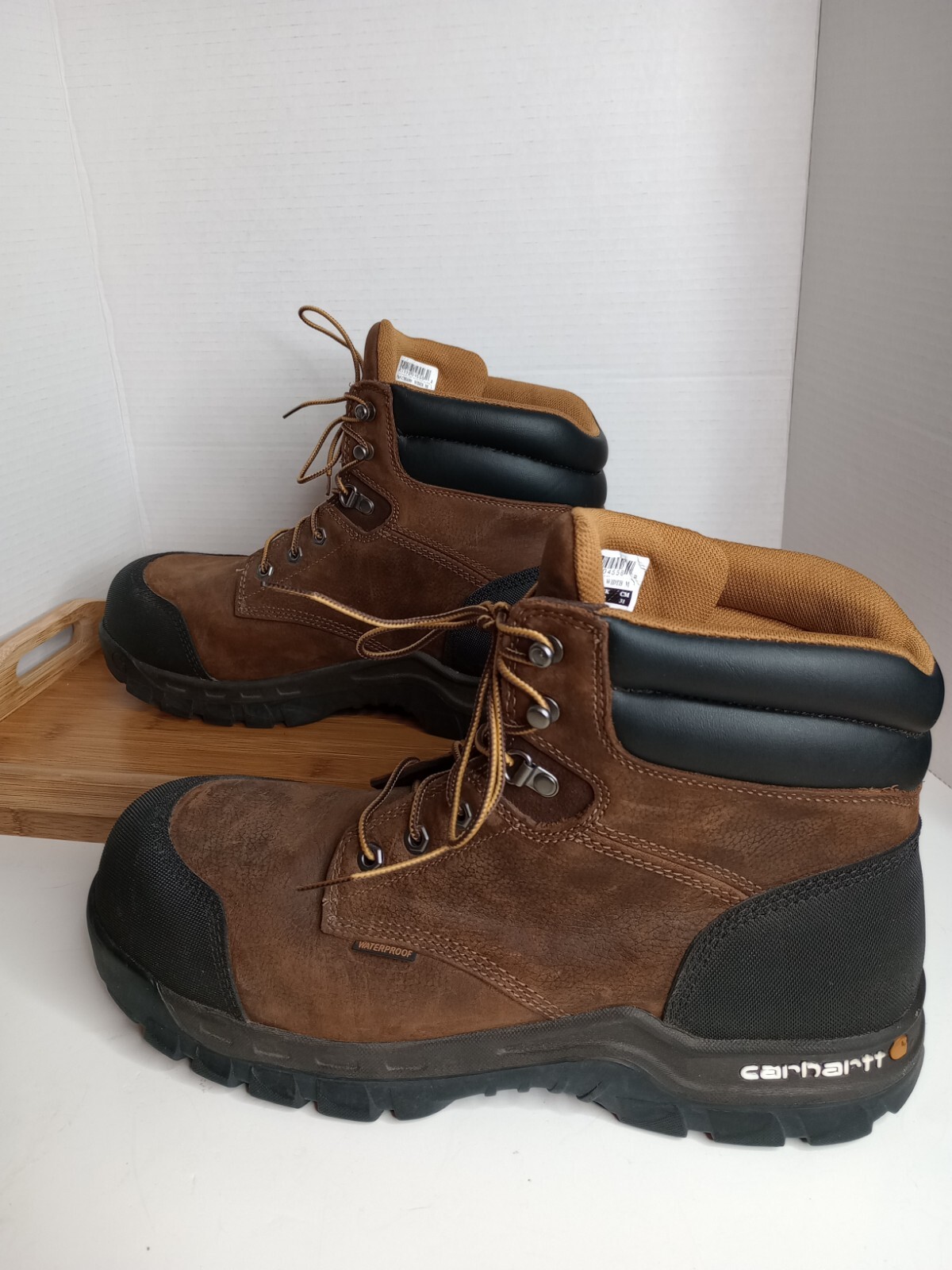 Carhartt Men’s US 13M 6″ Rugged Flex WP Comp Toe Work Boot Dk Brown CMF6380
