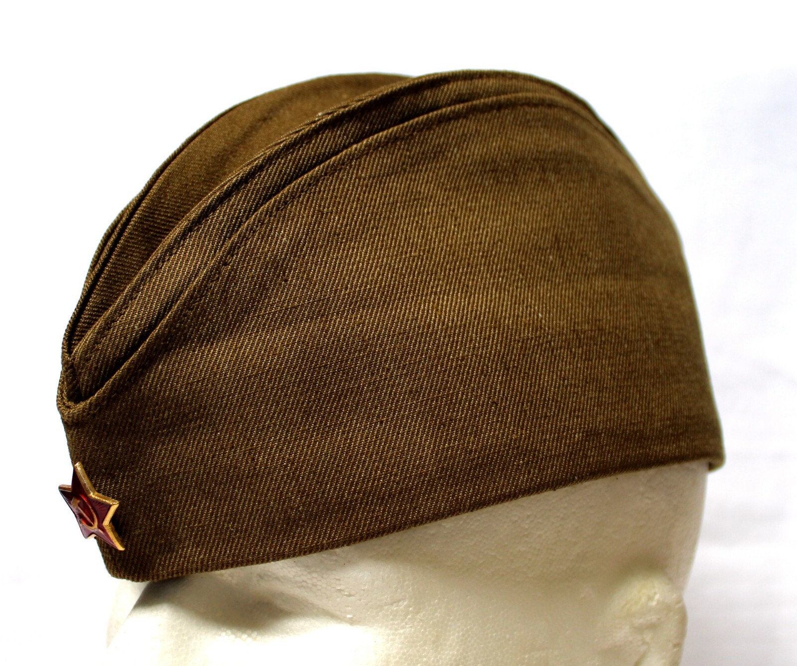 Vintage 1980s Soviet Army Soldier Service Hat Pilotka Made in Belarus, USSR #143