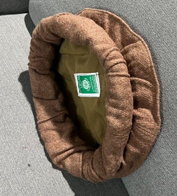 Afghan Pakistan Chitrali Pashtun Tribal Pakol Cap Kufi Topi Hat Light/Pale Brown