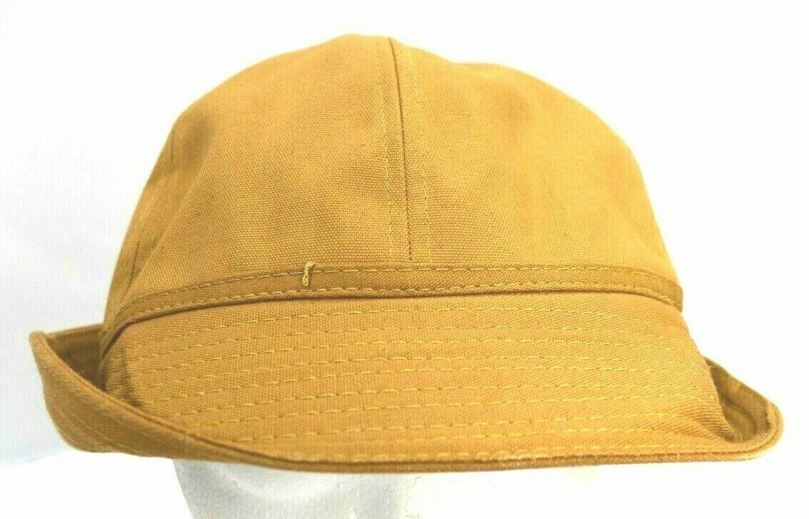 VTG Deadstock 60s 70’s Antique Redhead Canvas Cord Hunting Bucket Duck Hat Sz 7