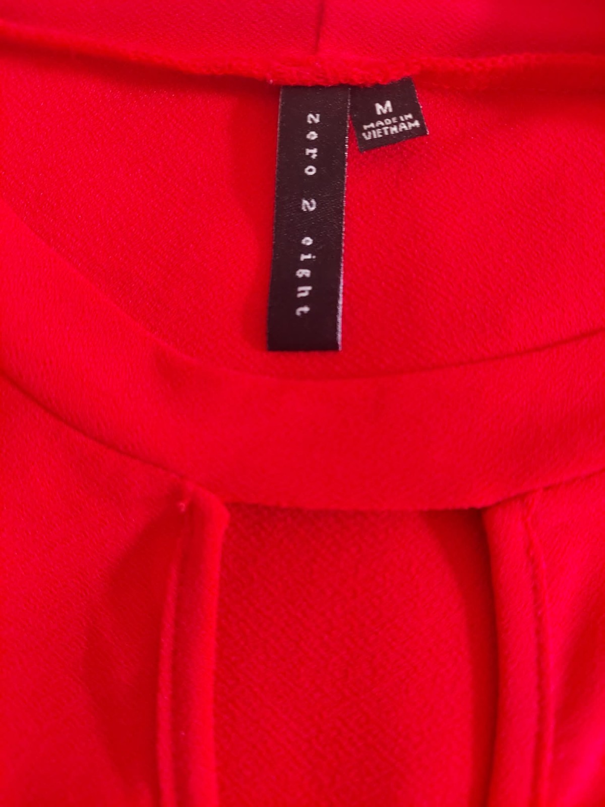Zero to Eight Red Keyhole Neckline Sleeveless Top Blouse | Women’s Size M