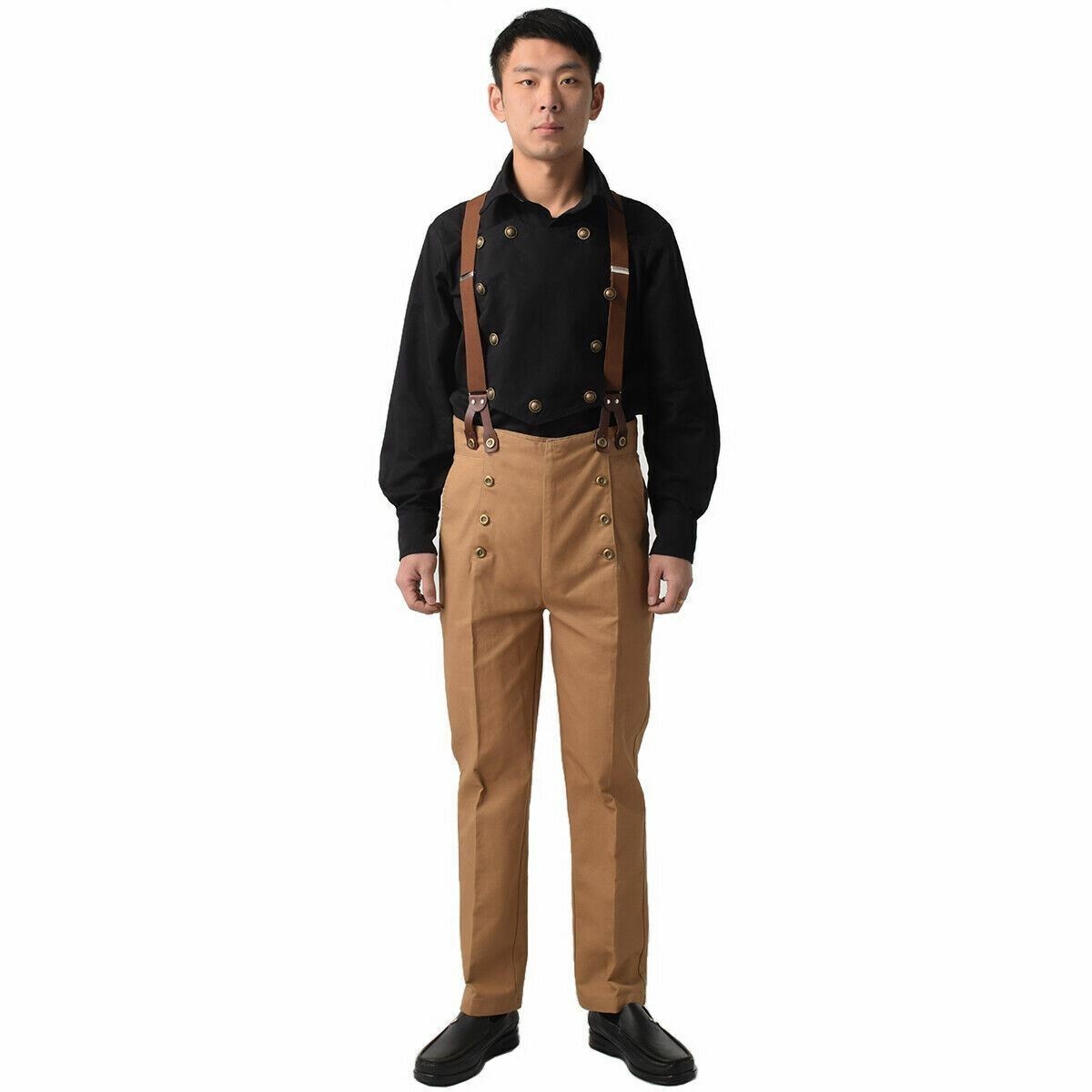 Mens Victorian Pants Regency Trousers Empire Architect Pants Front Flap Pants