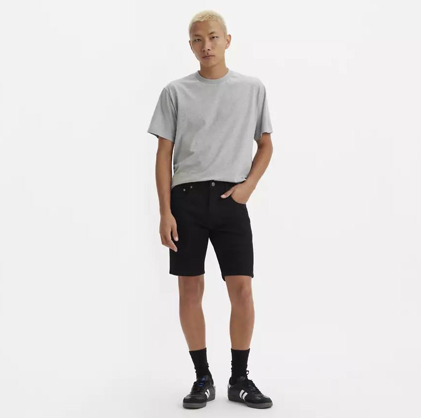 LEVI’S 412 Slim 9″ Men’s Shorts. Steel Black – Black