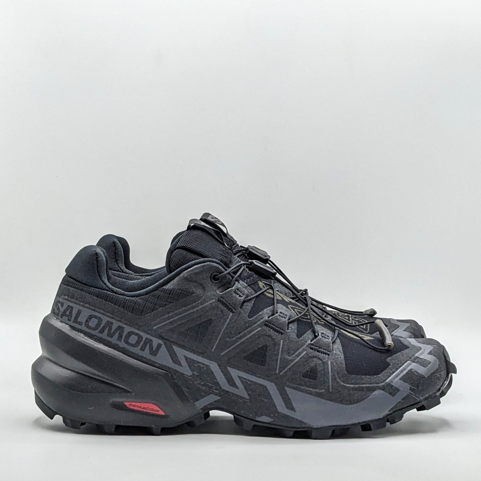 Salomon “Speedcross 6” Women’s Moderate Terrain Running Shoe (Black/Phantom) 8.5