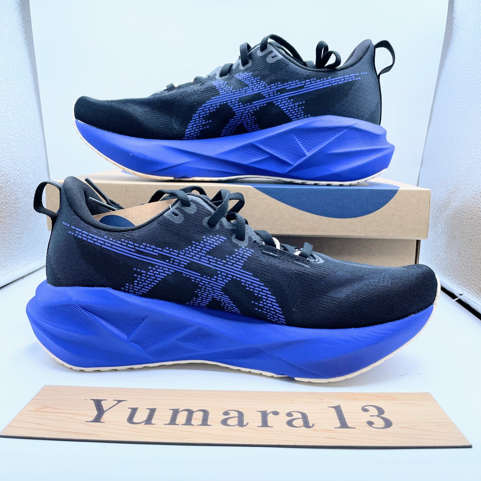 Asics Novablast 5 Black Cobalt Burst 1011B974-004 Men’s Size