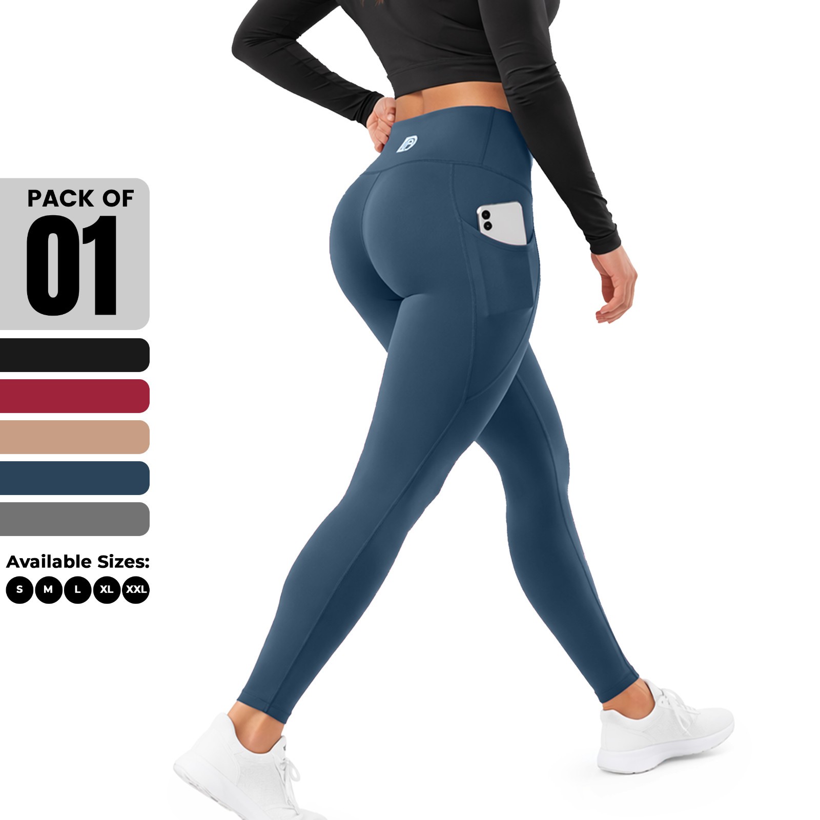 Women’s High Waist Tummy Control Leggings Pockets Buttery Soft Squat Proof Yoga