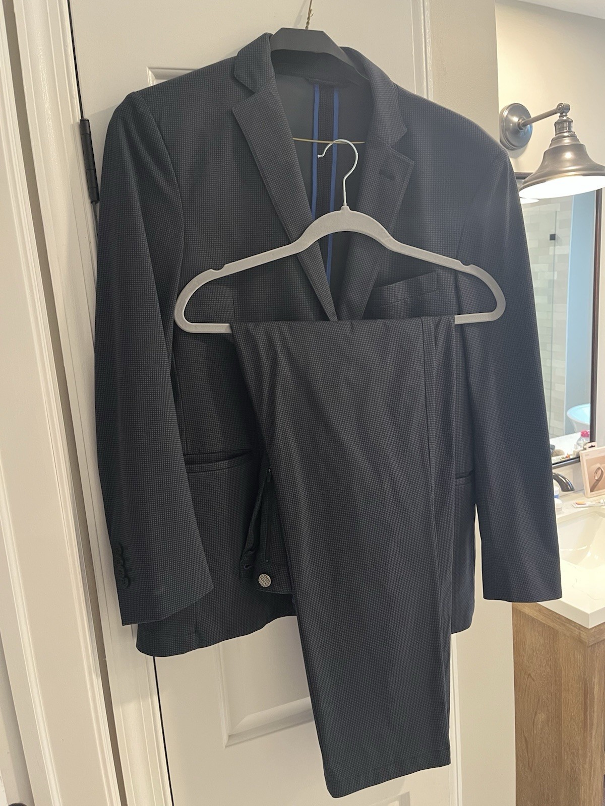 Twillory Grey Houndstooth Performance Suit