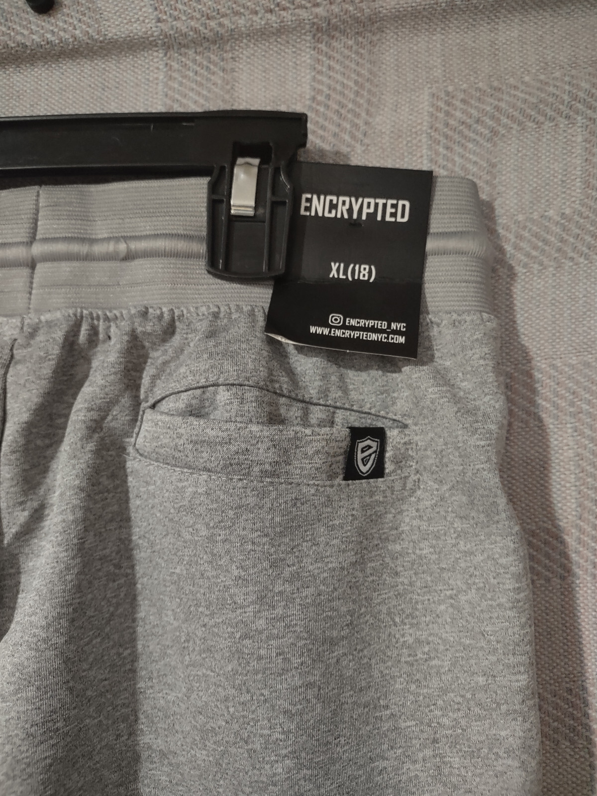 Encrypted NYC Heather Grey Joggers youth teen MSRP $38.00