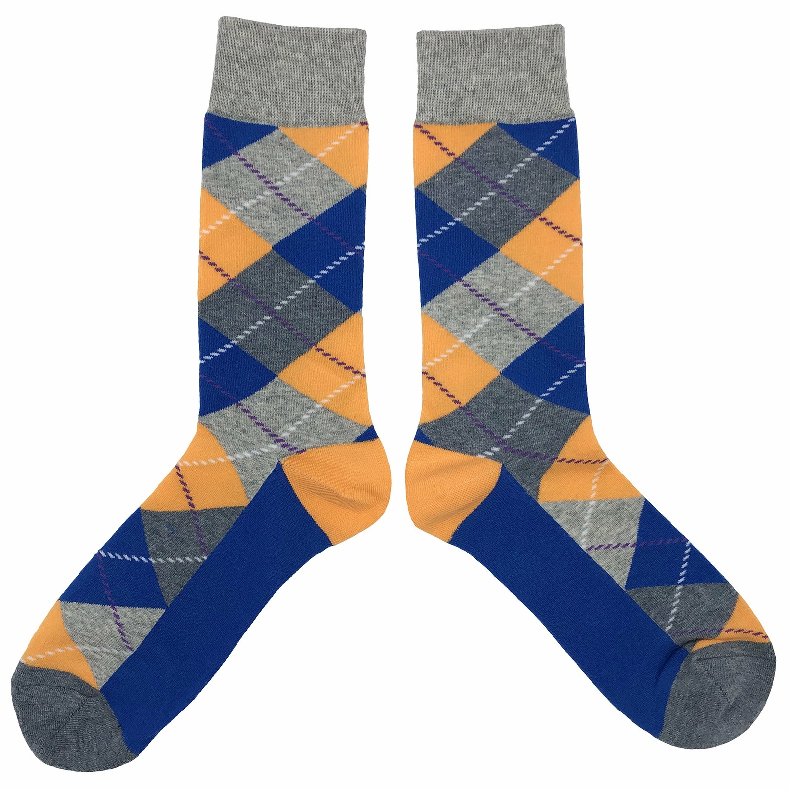 NWT Anytime Argyle Dress Socks Novelty Men 8-12 Multicolor Crazy Fun Sockfly