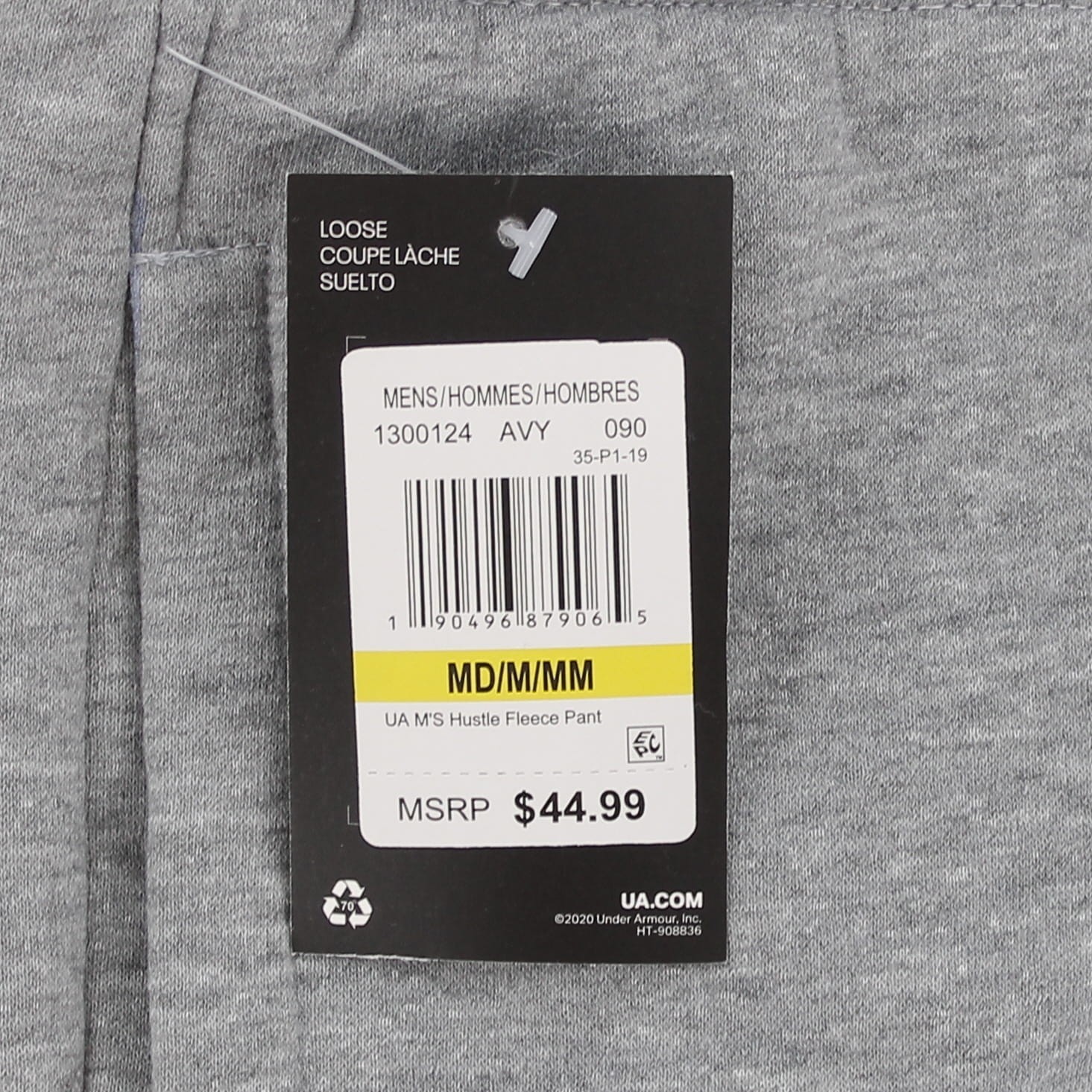 Under Armour Hustle Fleece Sweatpants, Men’s Straight Fit Moisture Wicking Pants