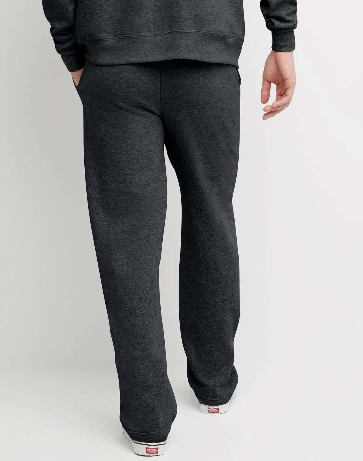 Hanes Men Fleece Sweatpants w/ pockets ComfortSoft EcoSmart Low-pill High Stitch