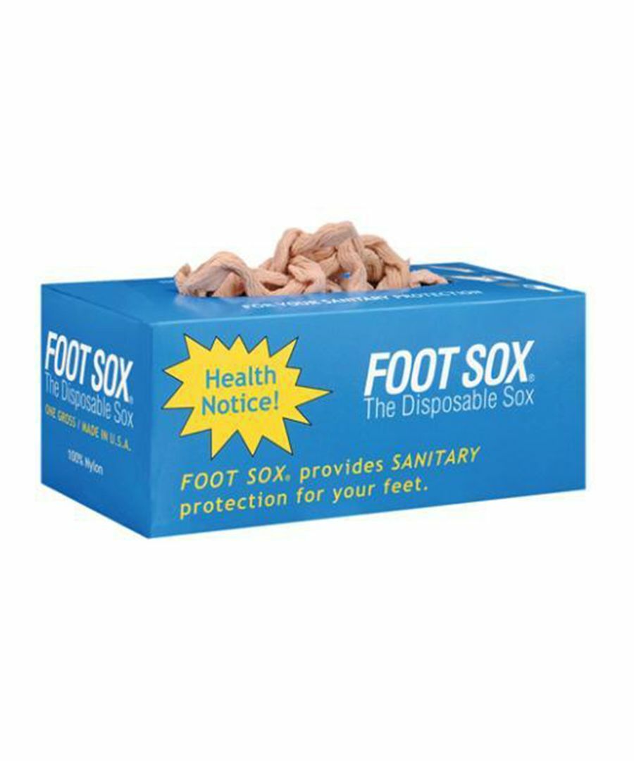 Foot Sox 144 Pack Disposable Socks Ped Try On Footie Nylon Tall XL Womens Mens