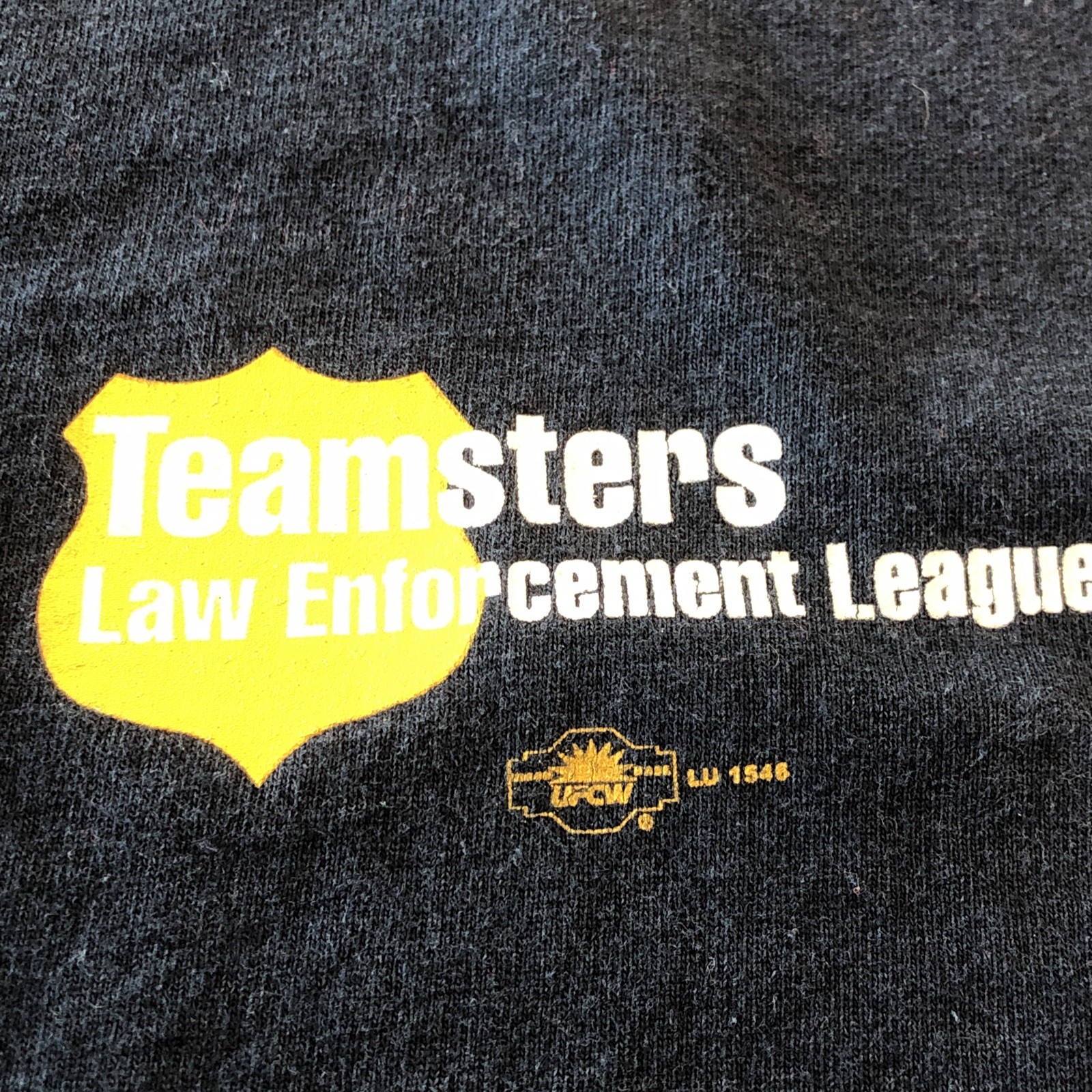 Vintage Teamsters Law Enforcement League 3XL Navy Graphic Prime Heavyweight USA