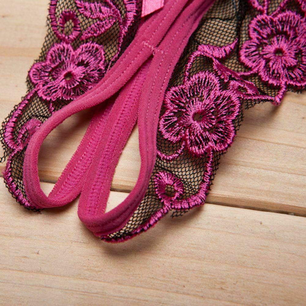 ☆USA☆ Sexy Women Lace Thong G-string Panties Lingerie Underwear Crotchles T-back