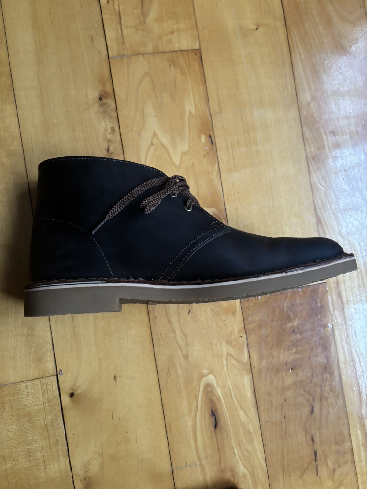 Clarks Bushacre 3 Leather Chukka Boots Beeswax Brown NEW Sz 9.5 M