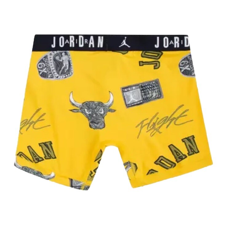 NWT. Jordan. 2 Pack. Flight Microfiber Boxer Briefs. Yellow/Blue. MRSP. $38.00