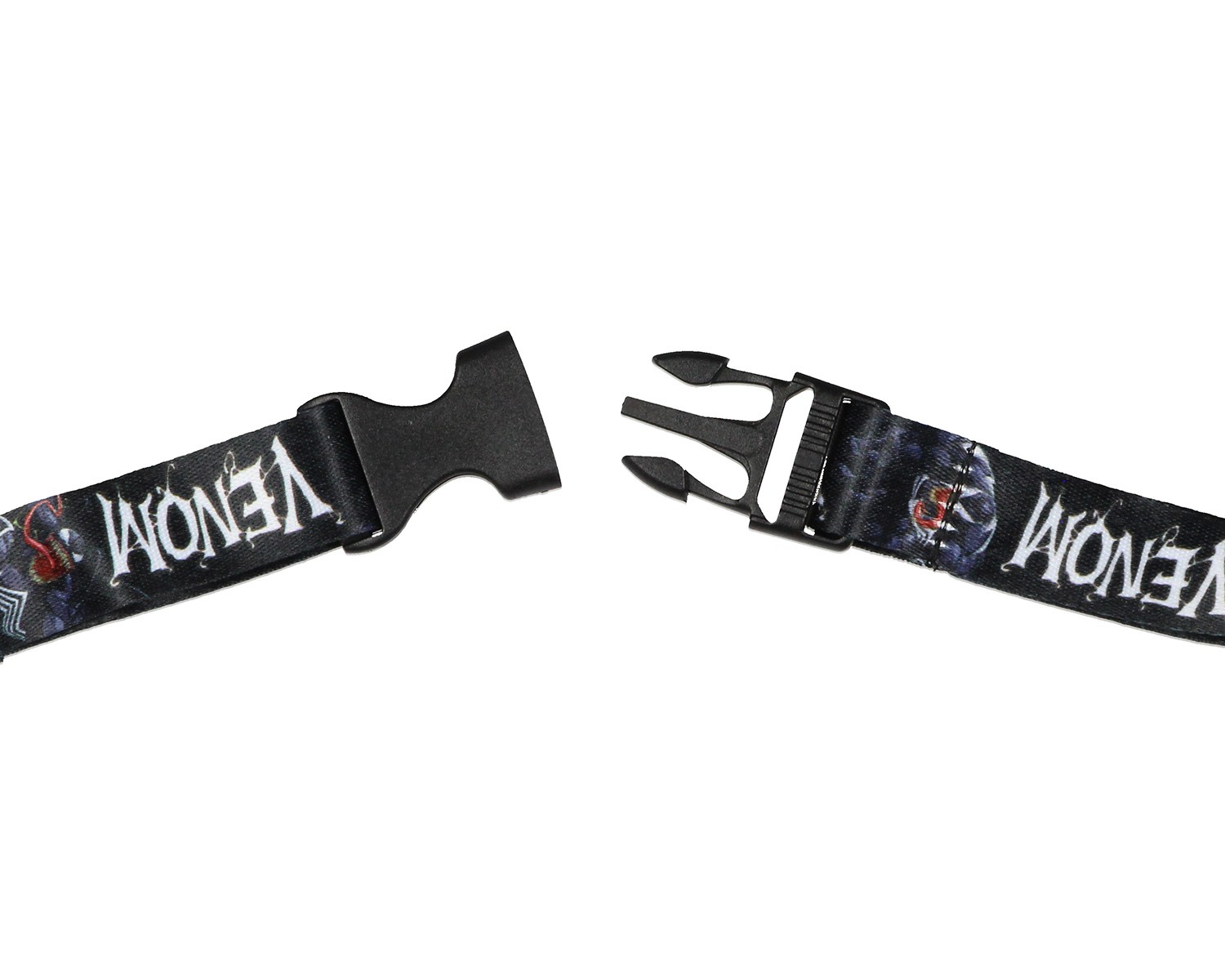 Marvel Venom Wrist Strap Lanyard for Keys with 2″ Rubber Keychain