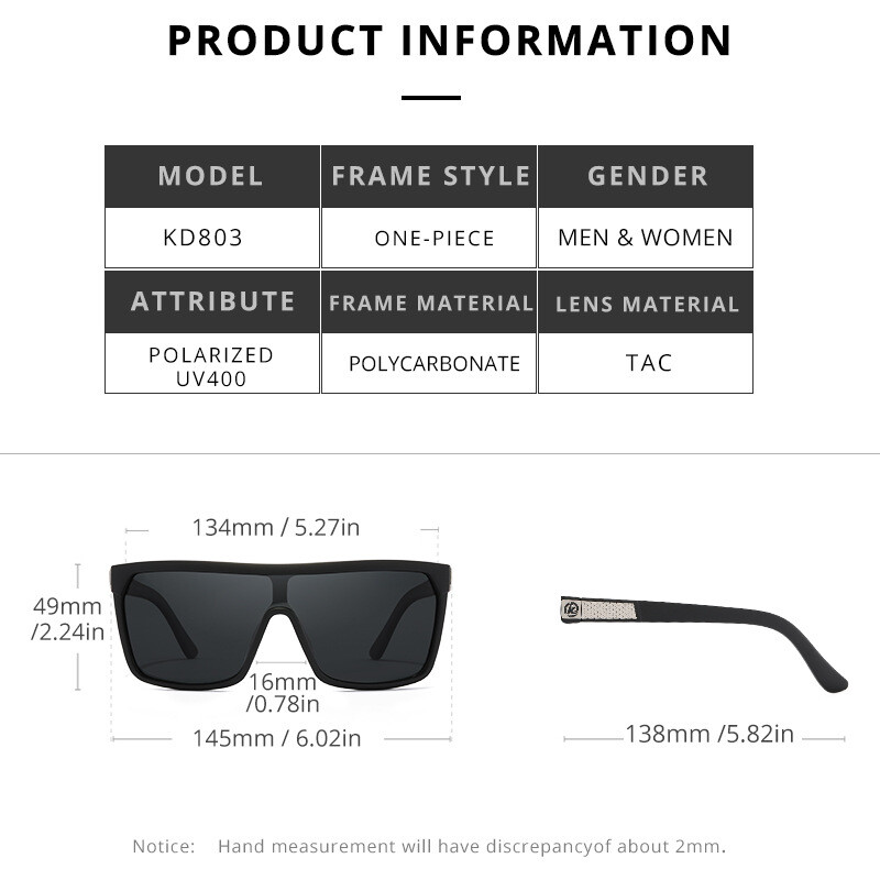 KDEAM Polarized Sports Sunglasses Mens Women Fishing Driving Shade Glasses COOL