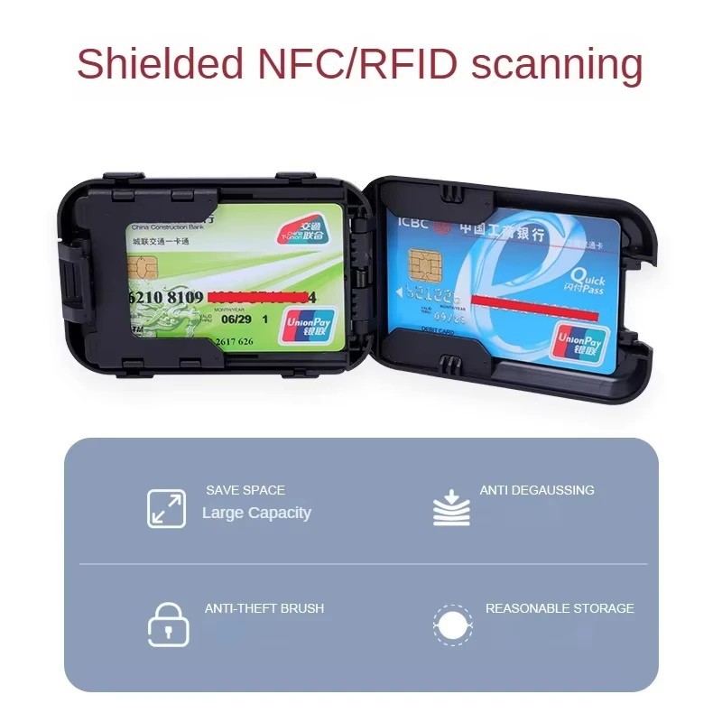New Slim Mint Wallet Ultra-thin Rfid-blocking As-seen-on-tv Id Theft Protection