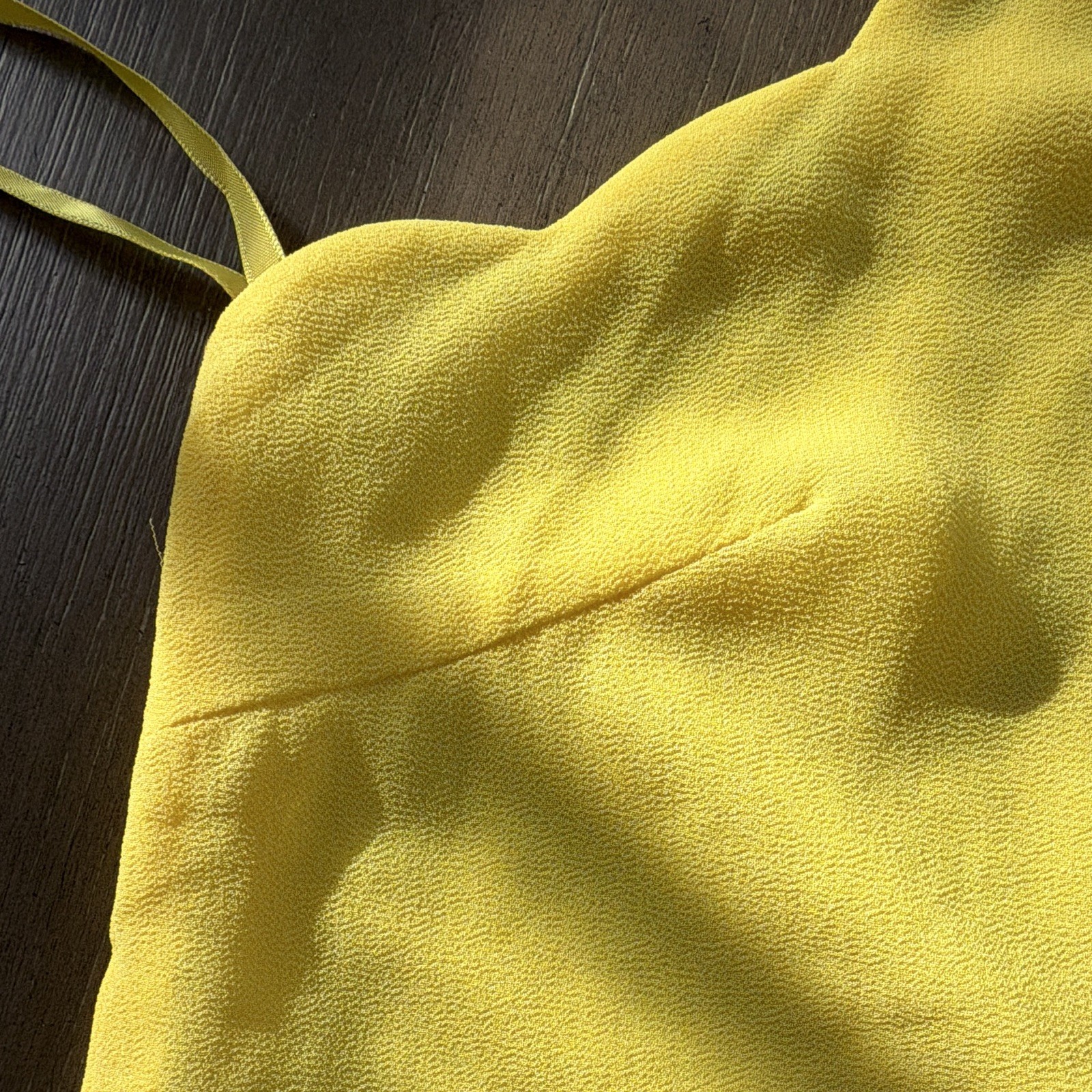 Naked Zebra Pink & Yellow Chiffon Spaghetti Strap Cami Blouse Women’s Small Lot