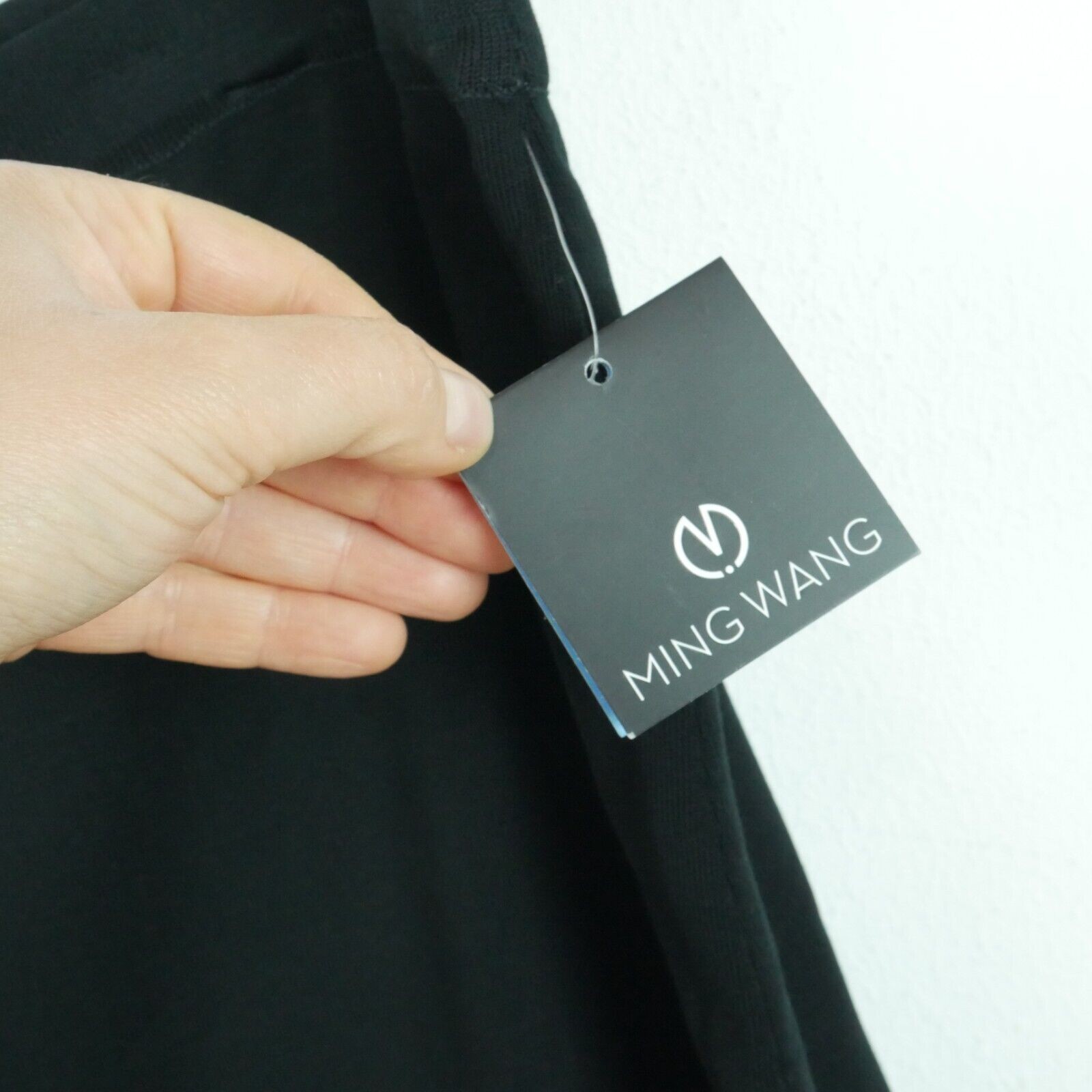 Ming Wang XL Skirt Black Knit Pleated Office Career Capsule Minimal Classic New