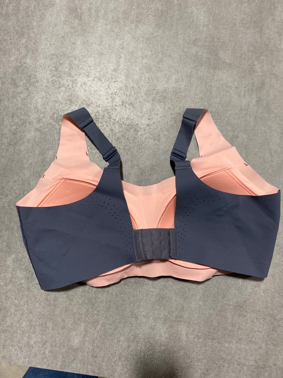 Avia Sports Bra Womens XL D-DD Support Full Coverage Adjustable Straps Navy