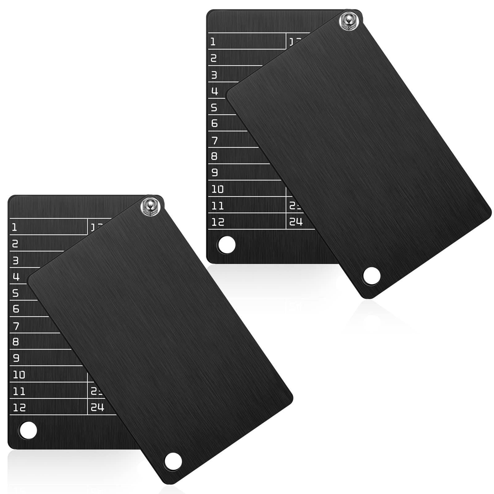 Hotop 4 Plates Aluminum Wallet Crypto Cryptocurrency Seed Standard, Black