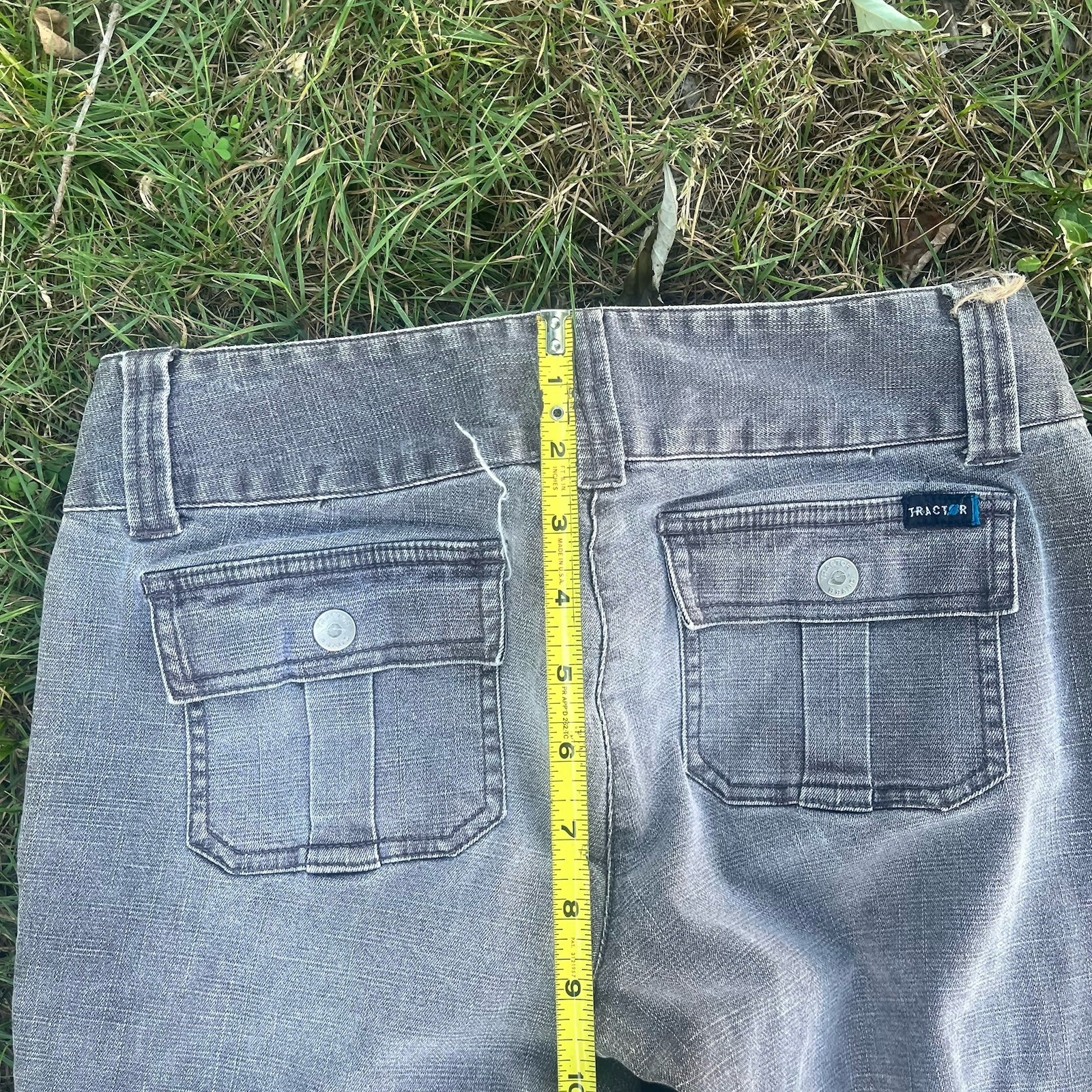 Women’s Tractor Wide Flare Y2K Fade Denim Jeans Size 5