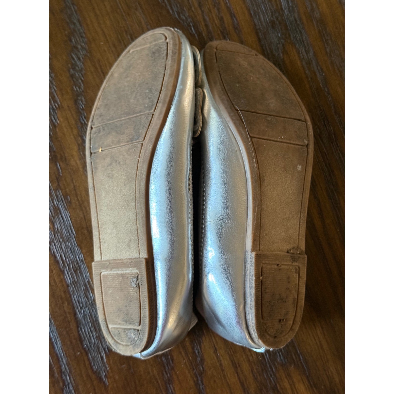 Gap Kids Ballet Flats Kids Size 13 Silver Butterfly Metallic Dress Shoes