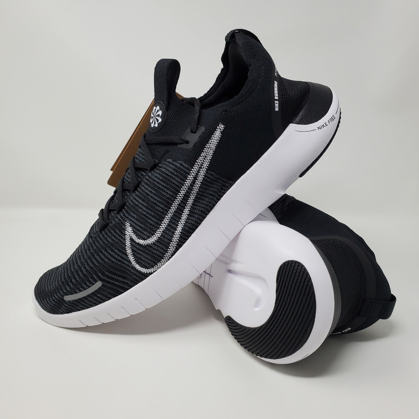 Nike Free RN FK Flyknit Next Nature Black White Men’s Size 12 FB1276-002
