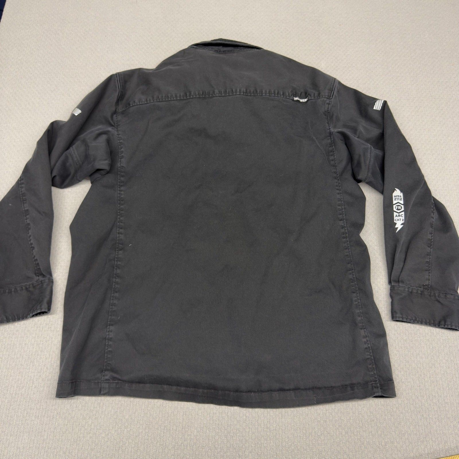Truewerk FR Shirt Mens 2XL Black Flame Resistant Cotton Workwear Snap Utility