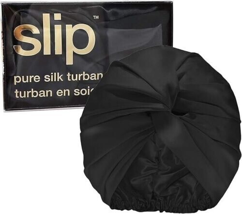 SLIP Pure Silk Turban 100% Mulberry Silk, Ultra Soft Prevents Breakage & Frizz