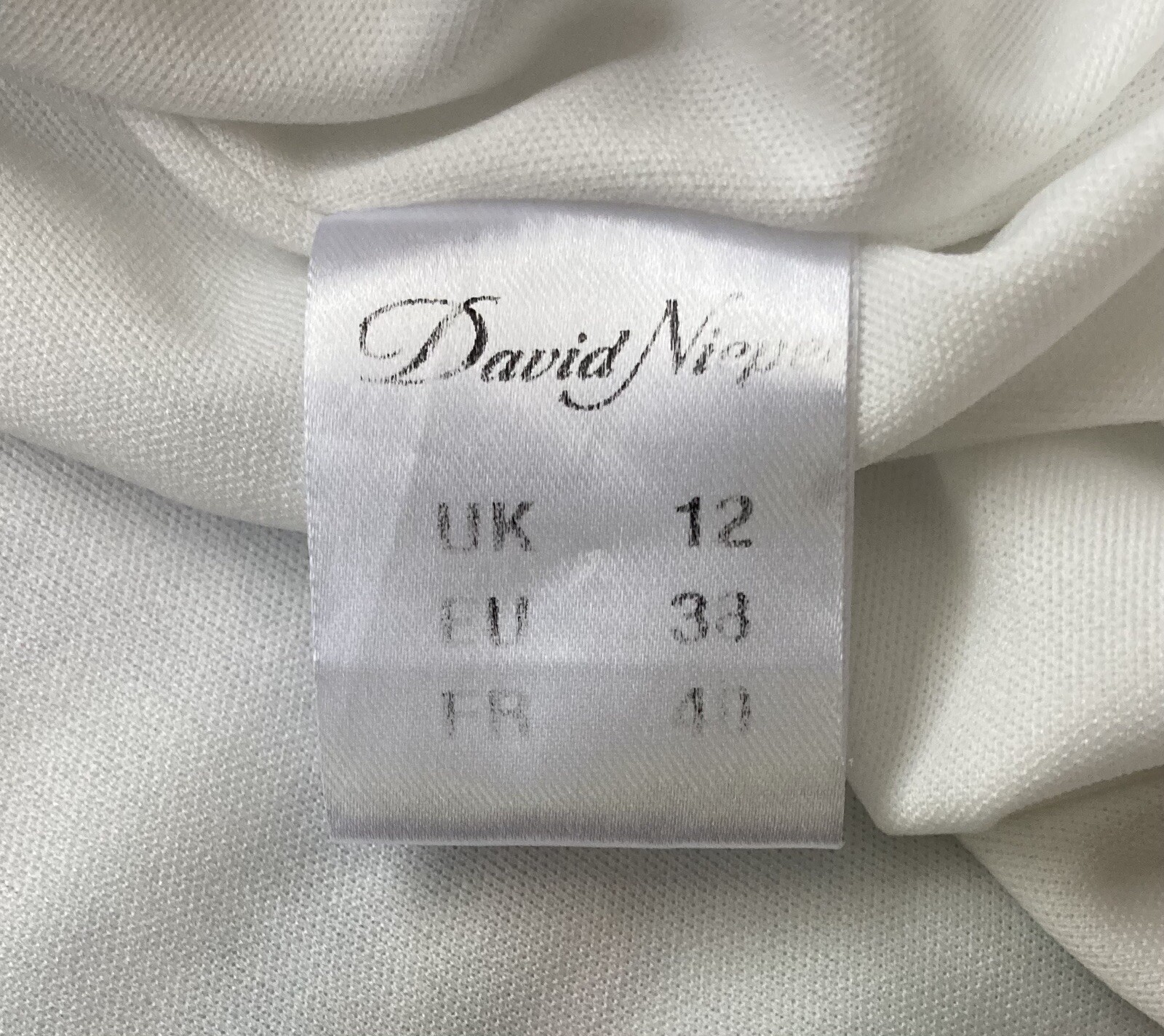 David Nieper Fully Lined Paint Strokes Print Stretch Midi Skirt Size 12 Viscose