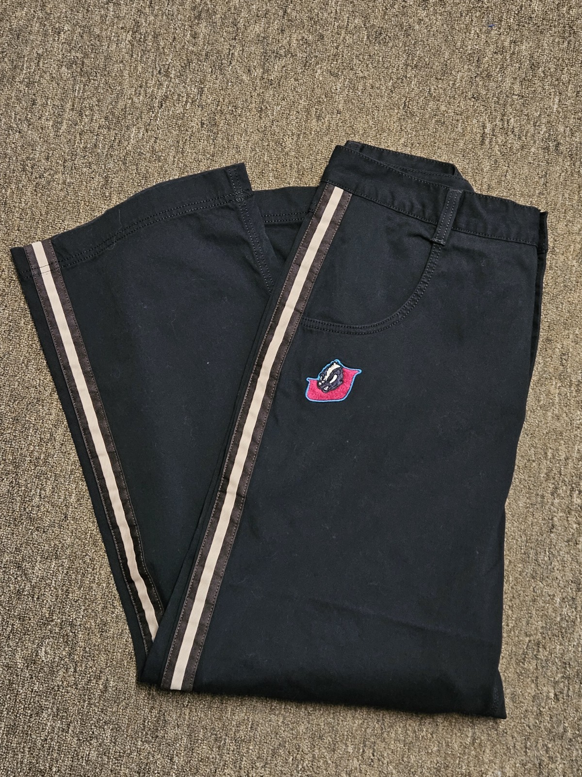 JNCO Skunk Black Canvas Pants NWOT Mens 44×30 Super Twill Limited Edition