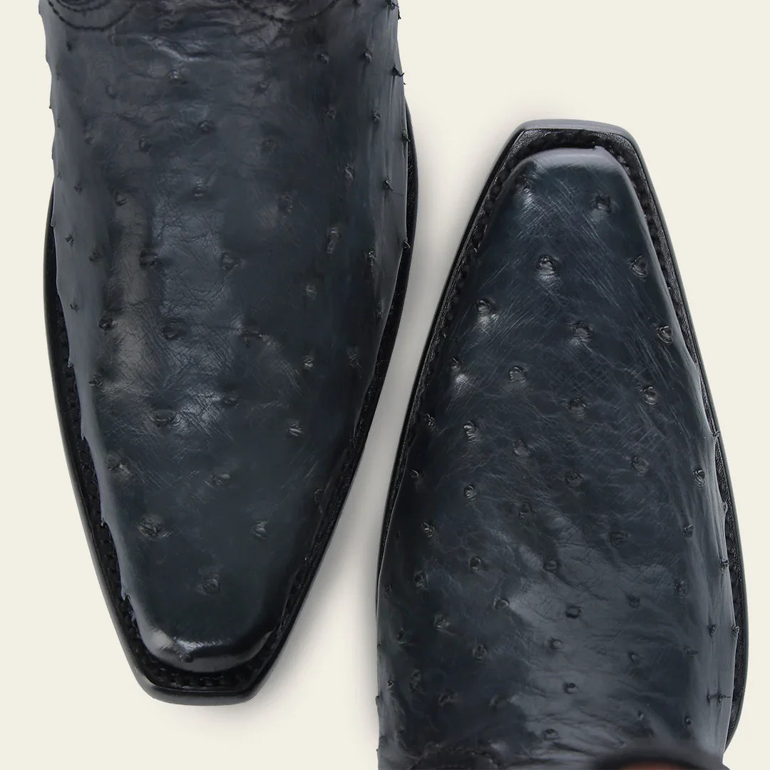 1B2TA1 – Cuadra blue dress cowboy ostrich leather boots for men
