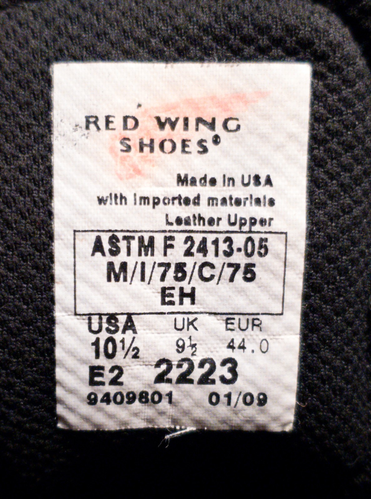 Red Wing 2223 Dynaforce Boots with Tuff Toe Size 10.5EE (Steel Toe) (USA)