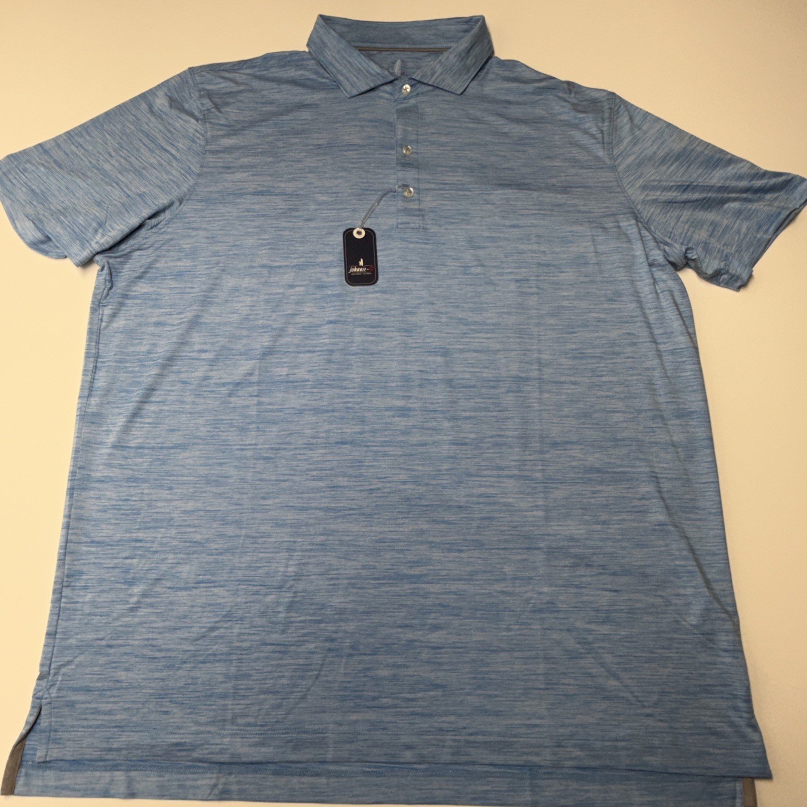 Johnnie O Mens Featherweight Huronn Performance Golf Polo Shirt Majorca Blue XL
