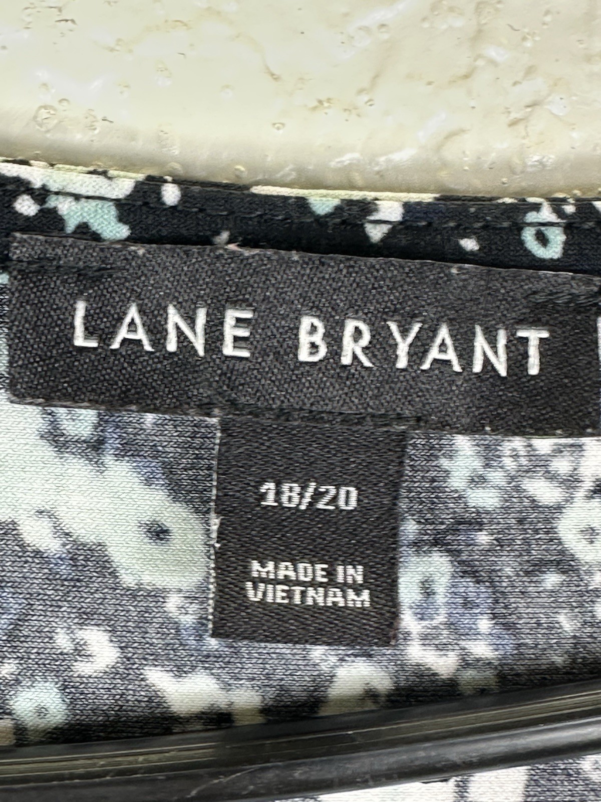 Lane Bryant Black/White Floral V-Neck Flutter Sleeve Fit & Flare Dress 18/20