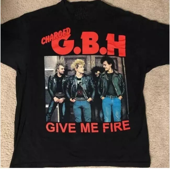 Charged GBH Give Me Fire Heavy Cotton Black All Size Unisex Shirt BT911