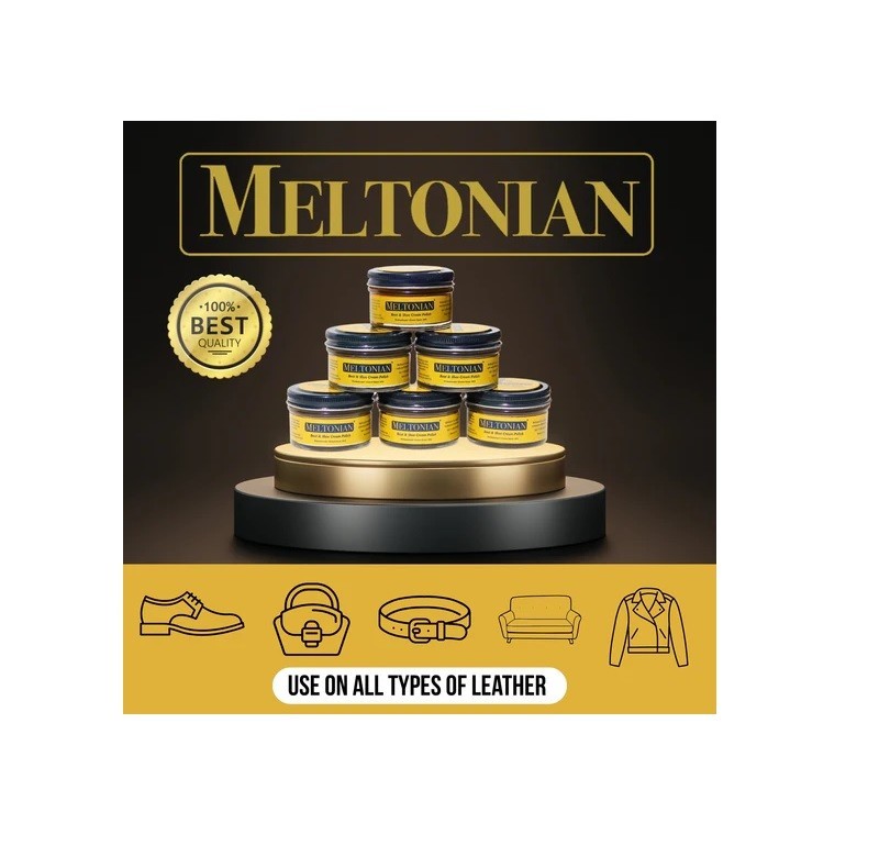 MELTONIAN Shoe Boot Cream Polish Leather Shine Nourishing 50ml – Pick Your Color