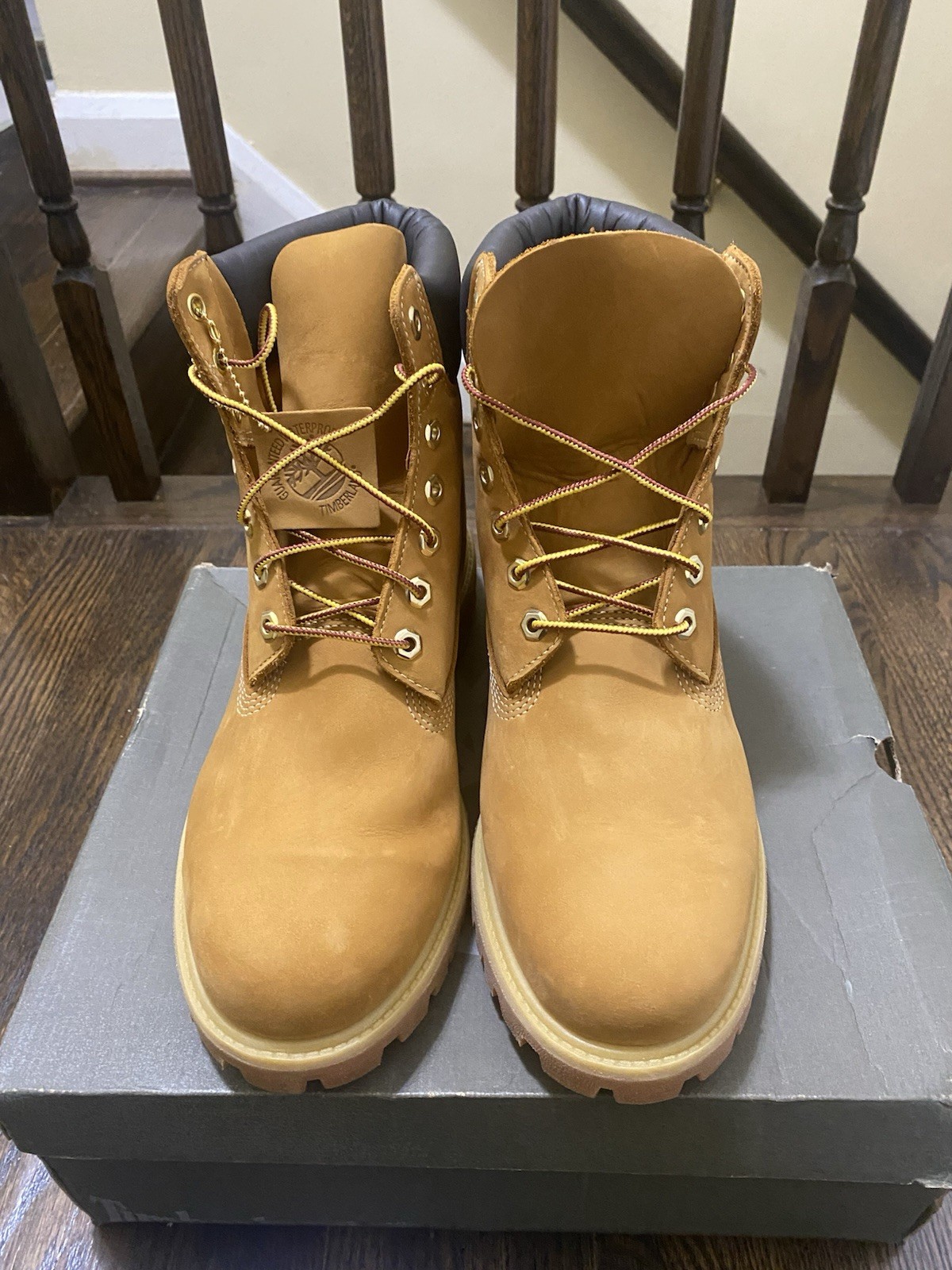Timberland Mens’s Boots 6 Inch Premium Wheat Nubuck Size 11 New with Box