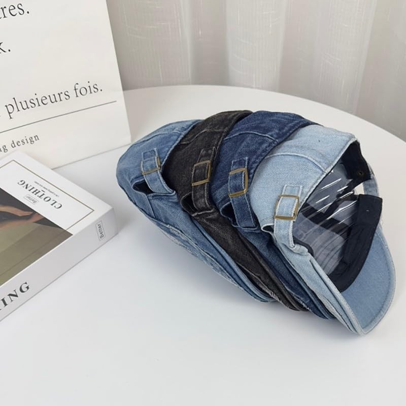 Mens Denim Newsboy Flat Cap Gatsby Ivy Cabbie Hat Driving Cap Vintage Style