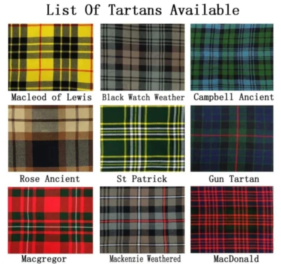 Men’s Scottish Traditional Tartan kilt Outfit 10 Pieces Kilt Set Wedding Outfit