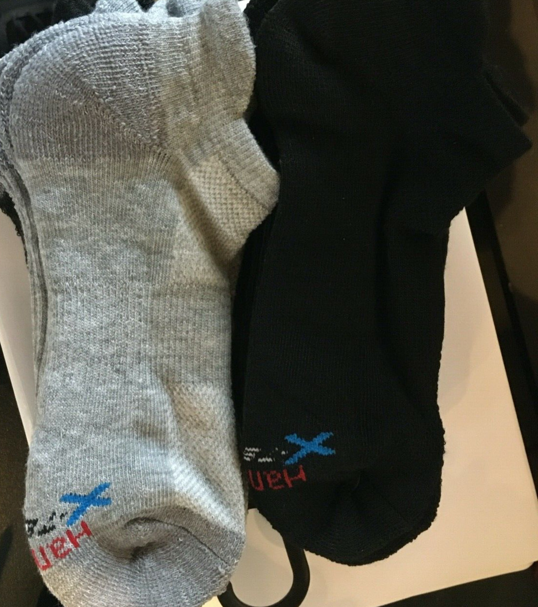 Hanes Boys 10 – Pack No Show Socks Assorted Colors Size L / G Boys Shoe size 3-9