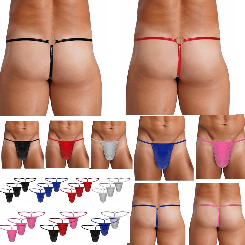 3X Men Bikini Briefs Jockstraps Panties Tanga Underwear Micro Bulge Pouch T-back
