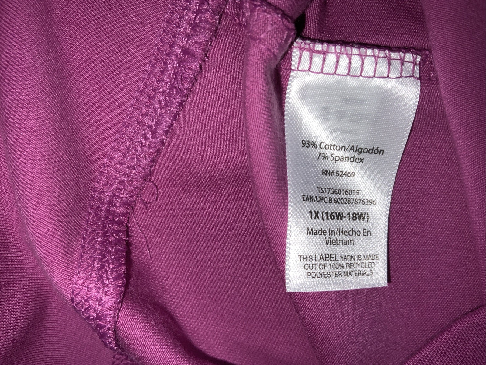 Terra&Sky Women Bike Short SZ 1X (16-18)Mauve High Rise Pockets 9-in Inseam NWT!