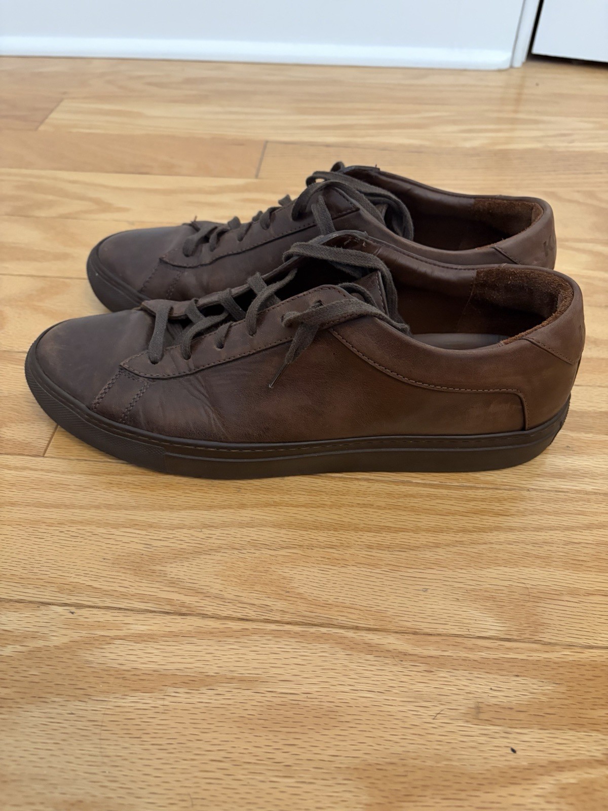 Koio Capri Men’s Size 10M Leather Sneakers Brown, Low Top, Italy, EU 43